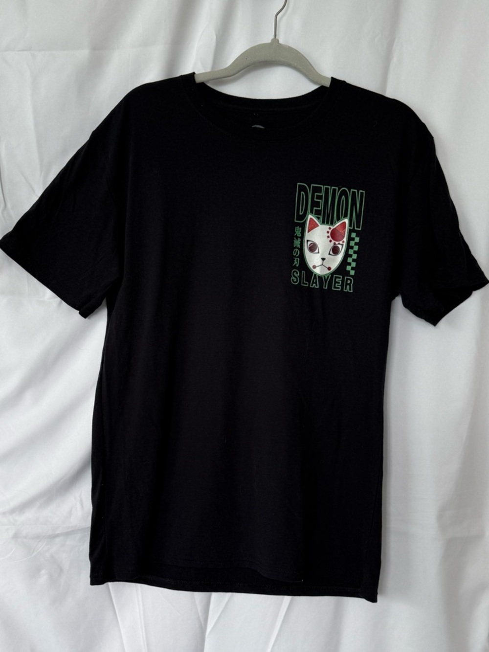 Black Demon Slayer Graphic Tee - Men's Short Sleeve Shirt